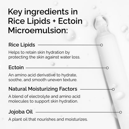 Rice Lipids + Ectoin Microemulsion